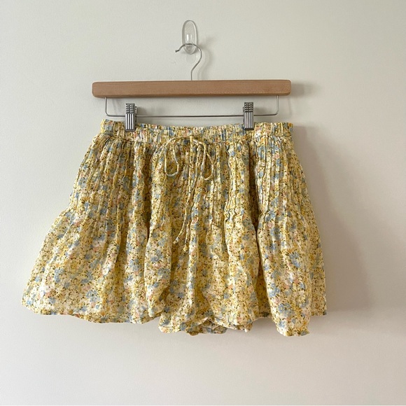 American Eagle 2 Piece Top & Shorts Set Floral Prairie Print Size XS - Picture 2 of 7